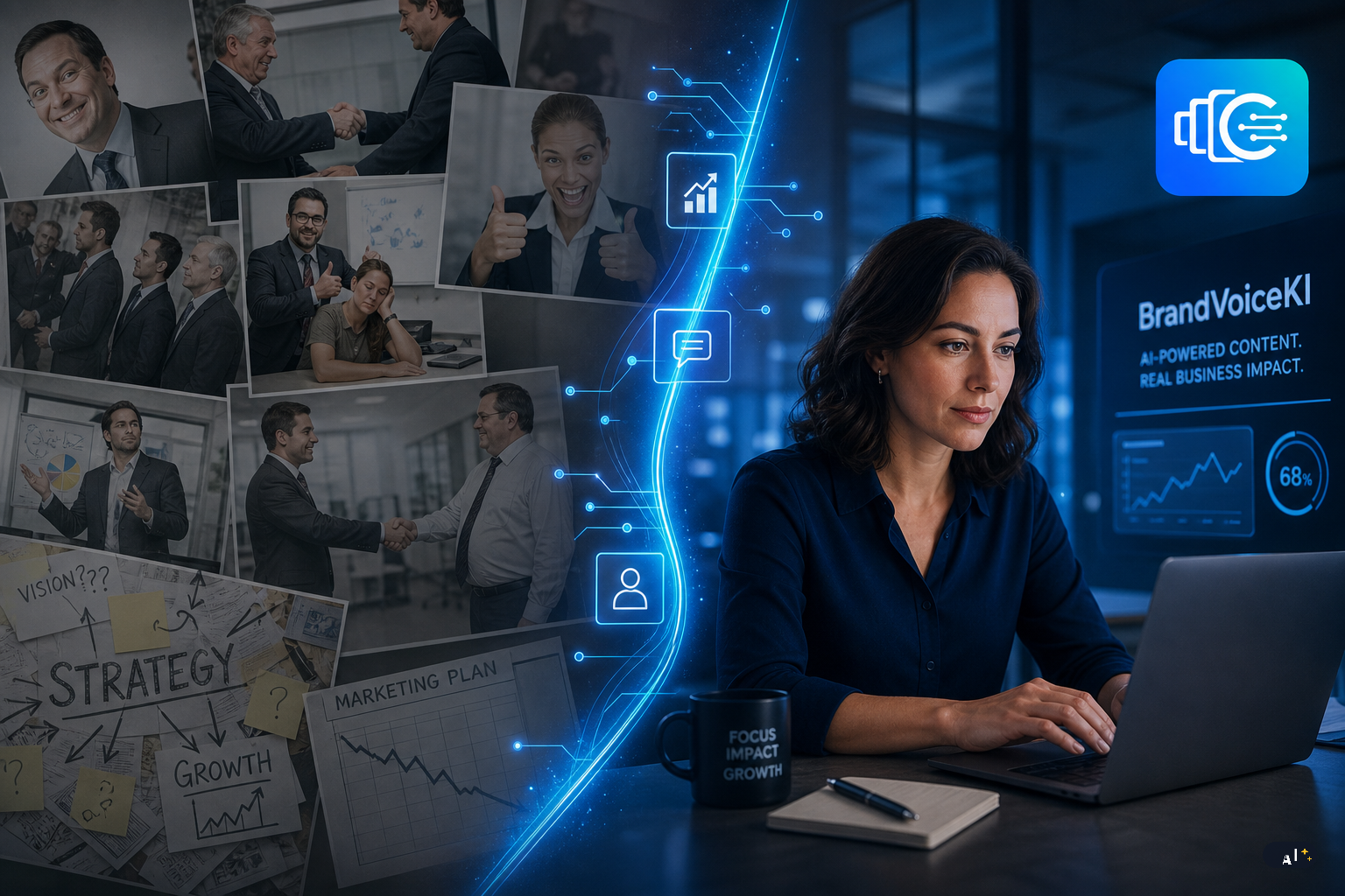 Der Stockfoto-Widerspruch: Warum unpassende Bilder deine B2B-Brand-Voice zerstören